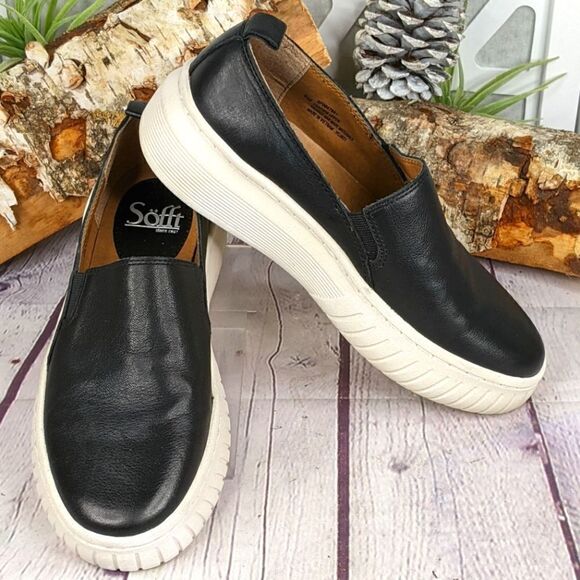 Sofft Potina Leather Slip-On Loafers Sneakers - Picture 1 of 9